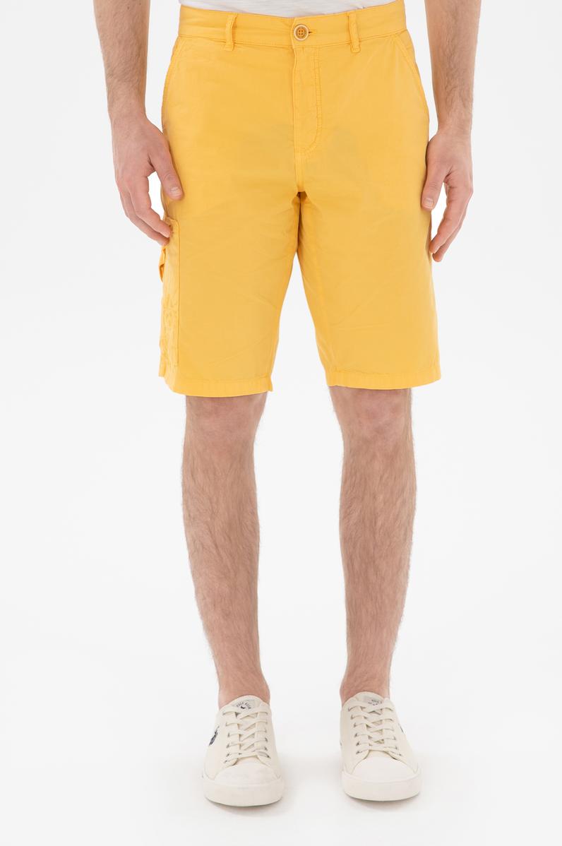 Erkek Safran Dokuma Şort