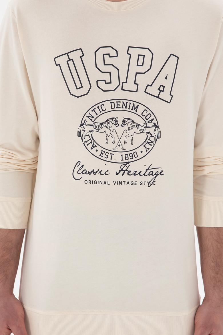 Erkek Krem Sweatshirt - 50290259021