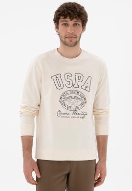 Erkek Krem Sweatshirt - 50290259021