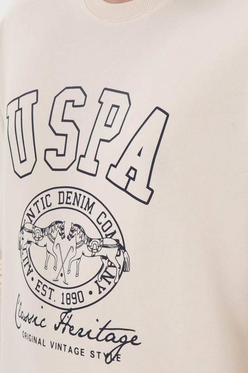 Erkek Krem Sweatshirt