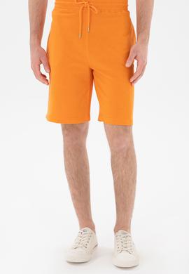 Erkek Turuncu Örme Şort - 50279579060