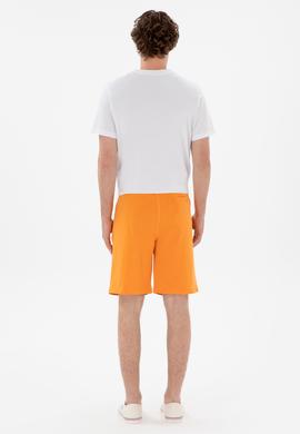 Erkek Turuncu Örme Şort - 50279579060