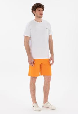 Erkek Turuncu Örme Şort - 50279579060