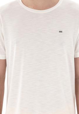 Erkek Regular Fit Bisiklet Yaka Modal Ekru Basic Tişört - 50298033135