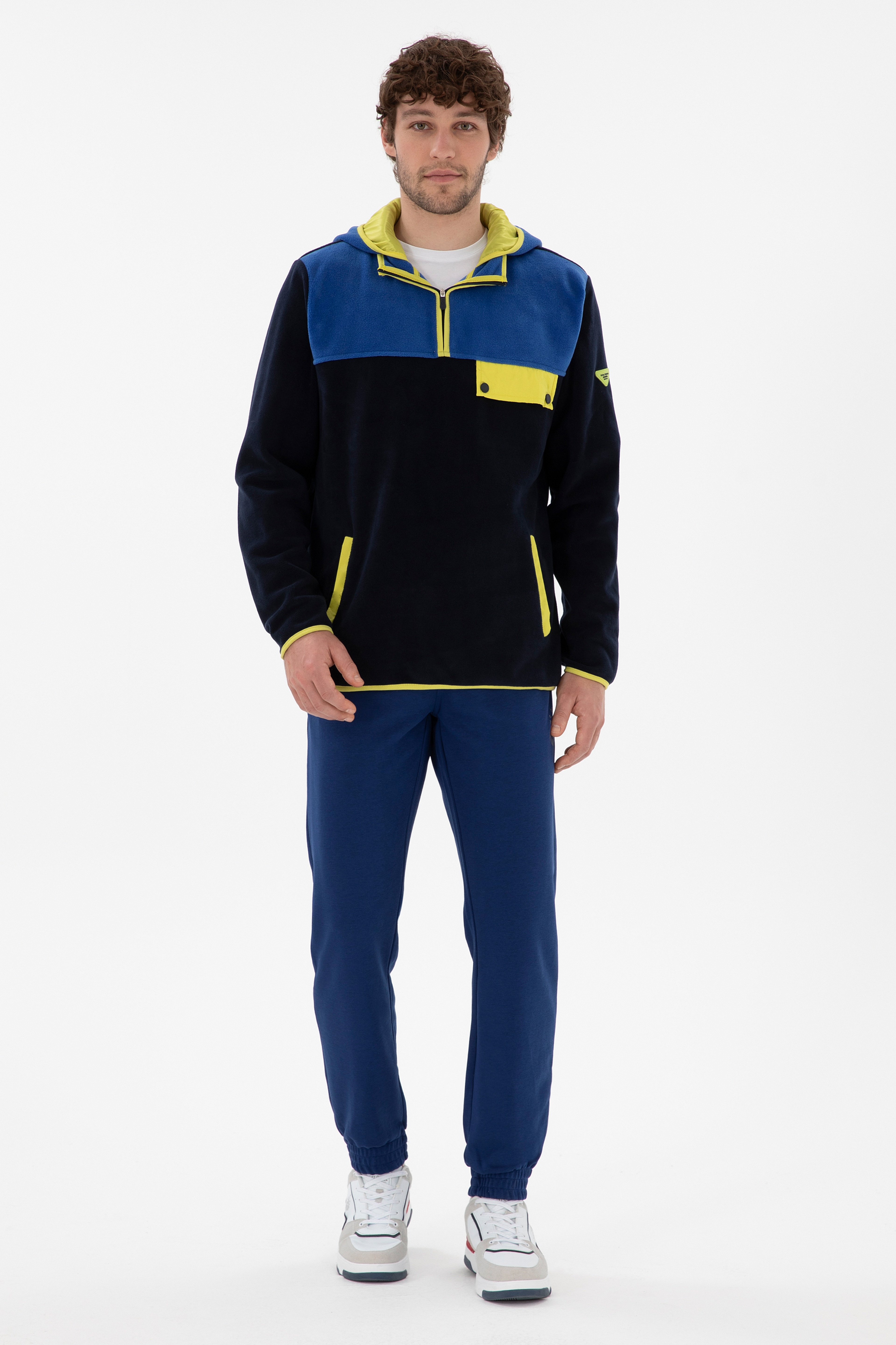 Erkek Lacivert Sweatshirt - Image 4