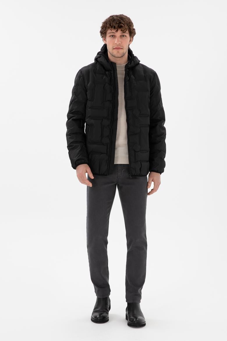 Erkek Siyah Mont - 50292895044