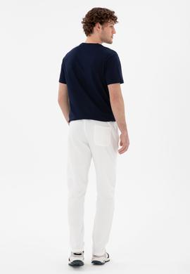 Erkek Slim Fit Düz Paça Ekru Eşofman Altı - 50298020095