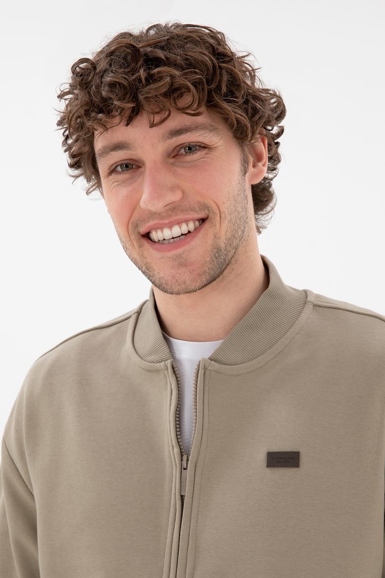 Erkek Açık Haki Sweatshirt - 50293380038