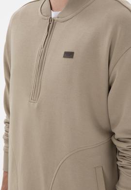 Erkek Açık Haki Sweatshirt - 50293380038