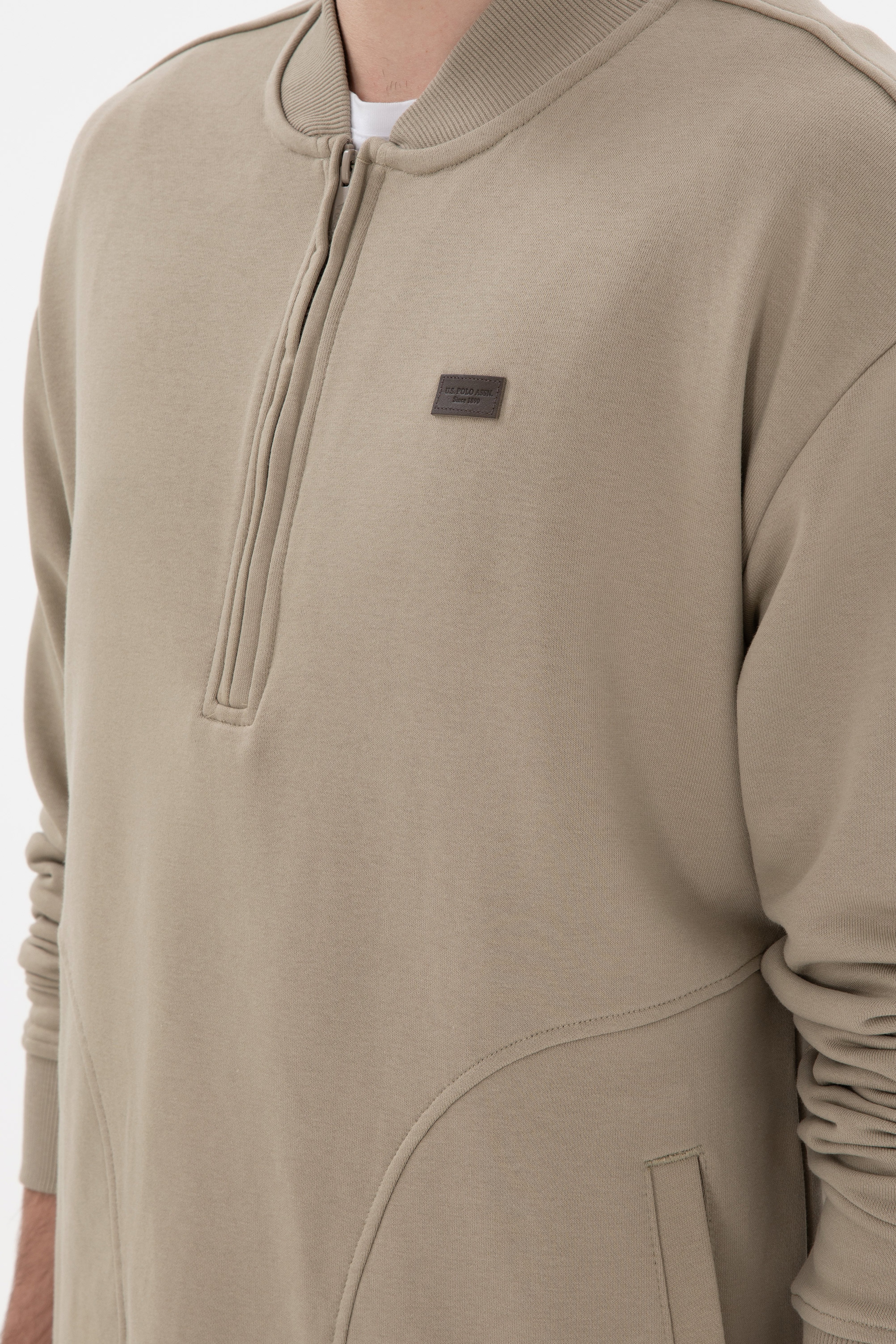 Erkek Açık Haki Sweatshirt