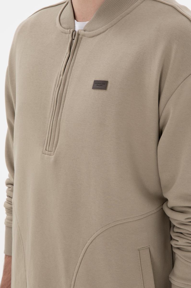 Erkek Açık Haki Sweatshirt