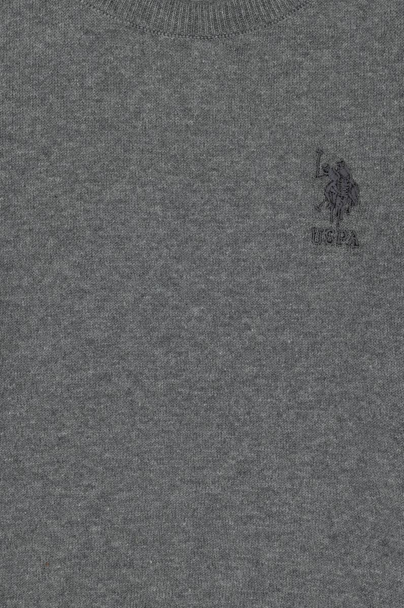 Erkek Çocuk Gri Melanj Basic Kazak