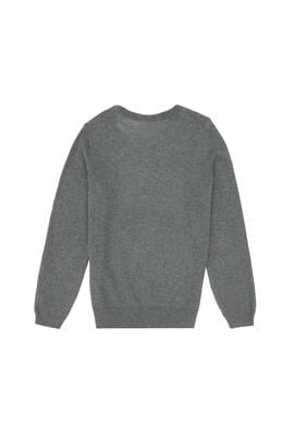 Erkek Çocuk Gri Melanj Basic Kazak - 50288893126