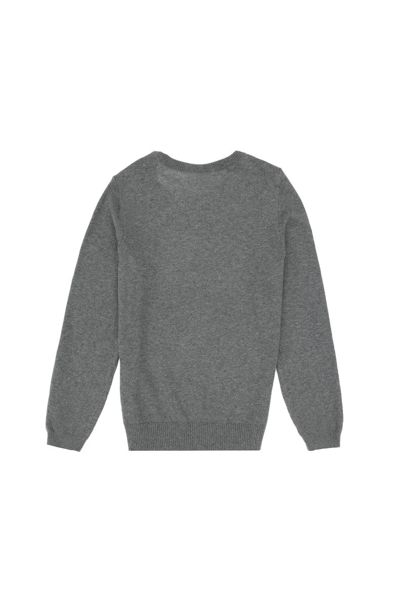 Erkek Çocuk Gri Melanj Basic Kazak - 50288893126