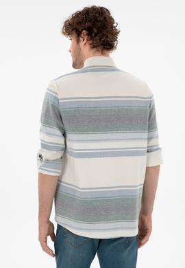 Erkek Saks Uzun Kollu Gömlek - 50291804015