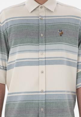 Erkek Saks Uzun Kollu Gömlek - 50291804015