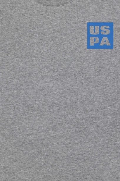Erkek Çocuk Gri Melanj Comfort Basic Bisiklet Yaka Tişört