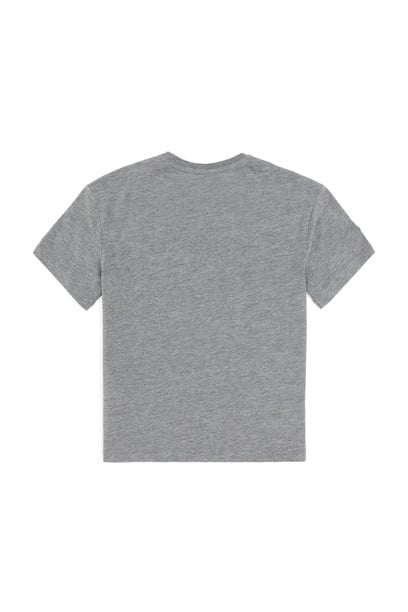 Erkek Çocuk Gri Melanj Comfort Basic Bisiklet Yaka Tişört