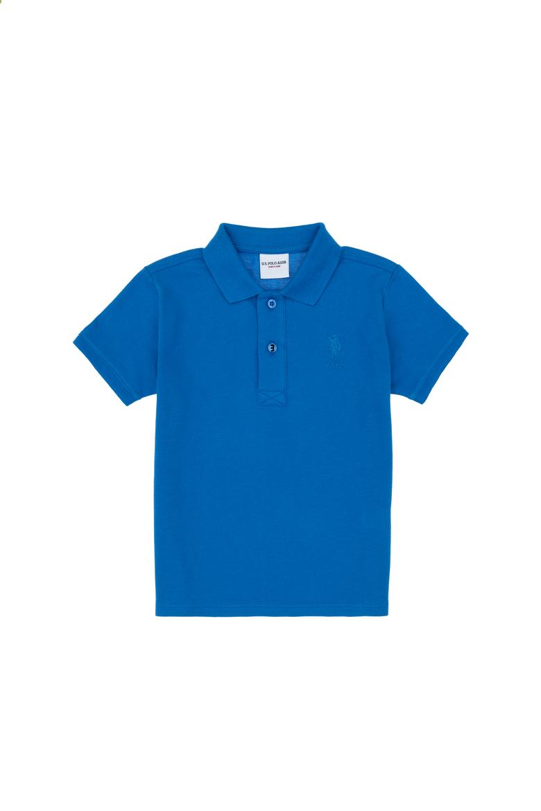 Erkek Çocuk Kobalt Basic Polo Yaka Tişört