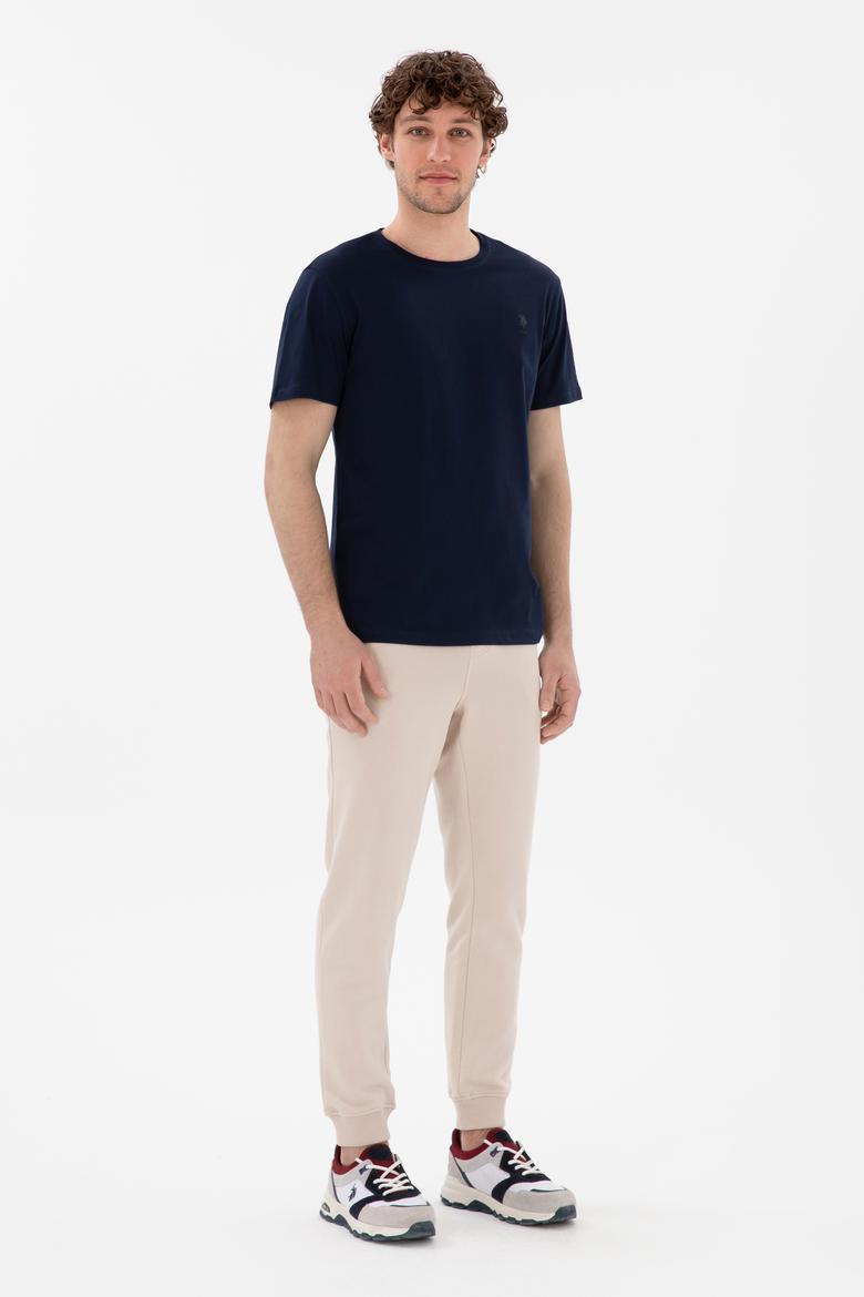 Erkek Slim Fit Lastikli Paça Taş Eşofman Altı