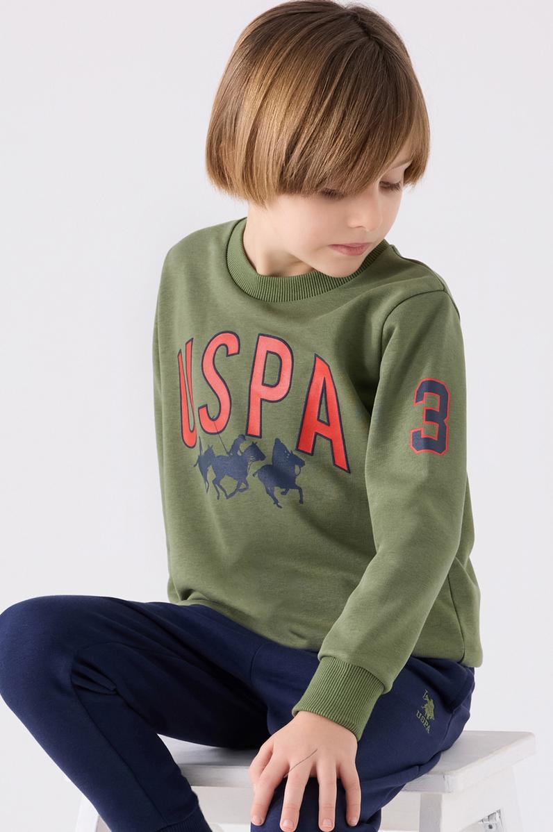 Erkek Çocuk Haki Pijama Takımı