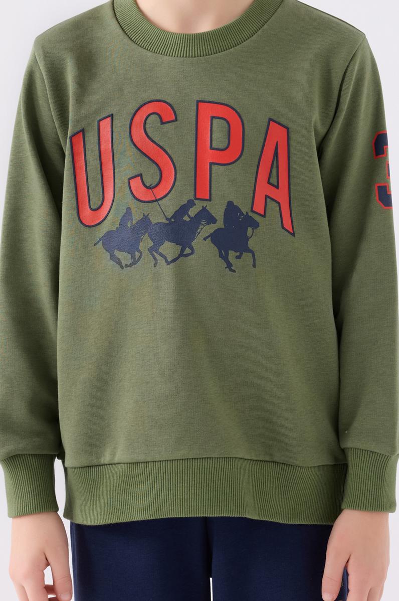 Erkek Çocuk Haki Pijama Takımı