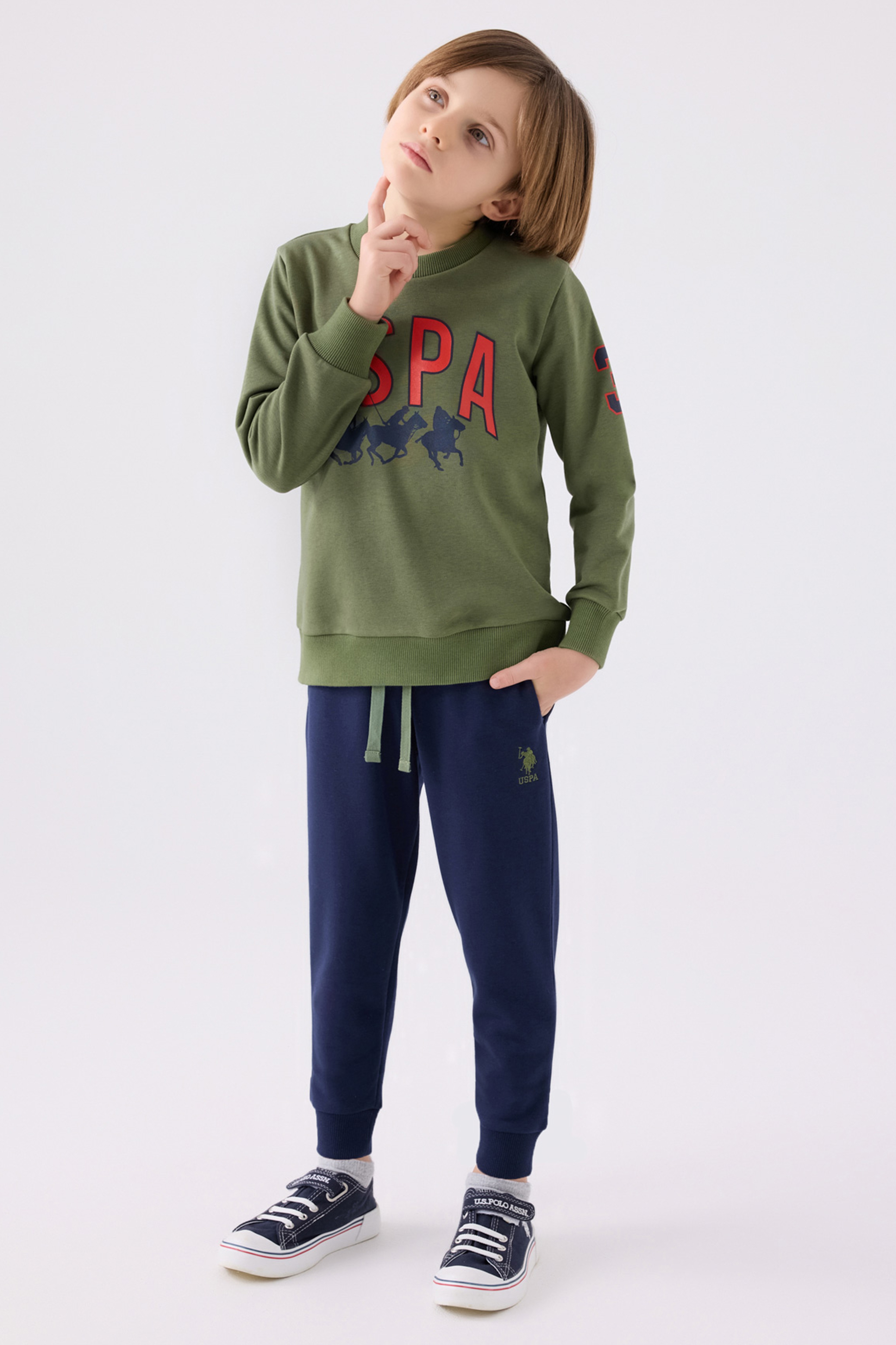 Erkek Çocuk Haki Pijama Takımı - Image 1