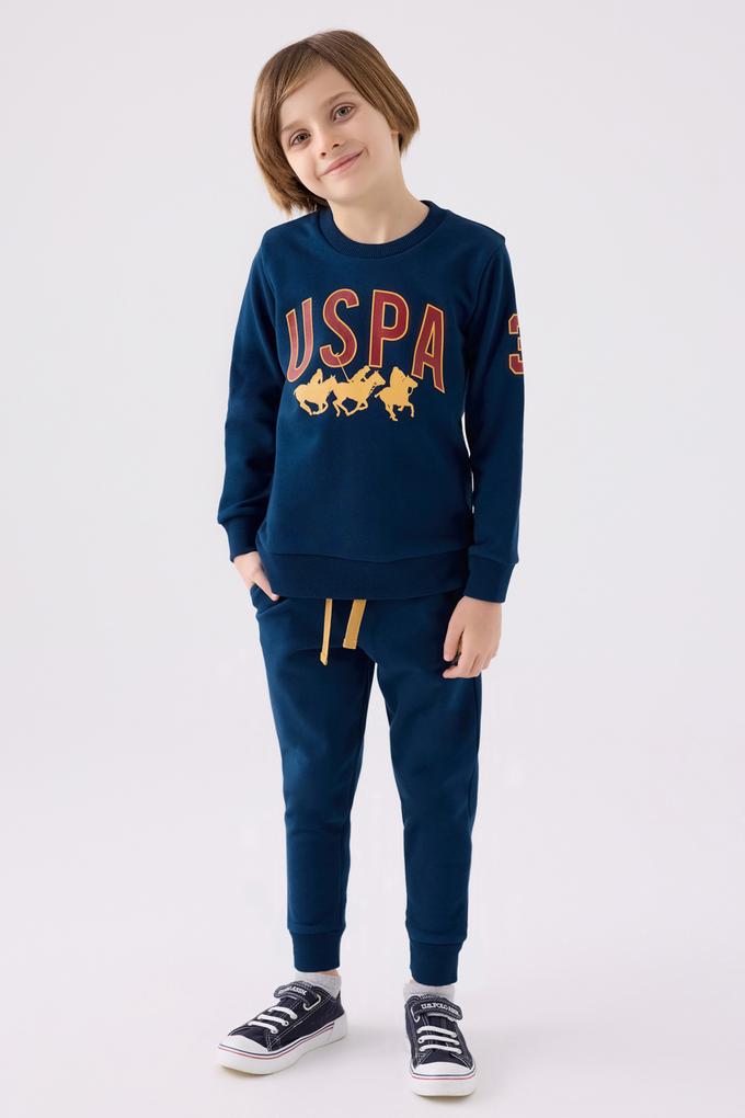 Erkek Çocuk İndigo Pijama Takımı