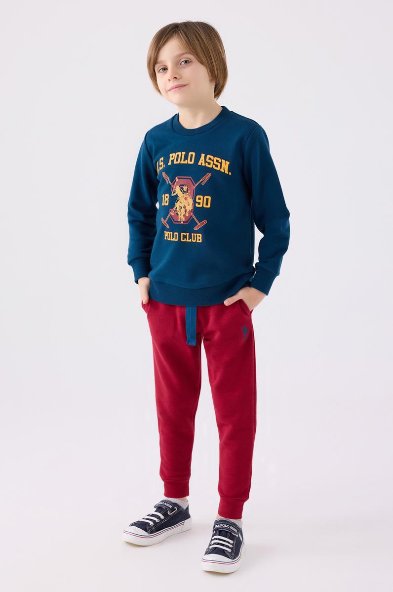 Erkek Çocuk İndigo Pijama Takımı