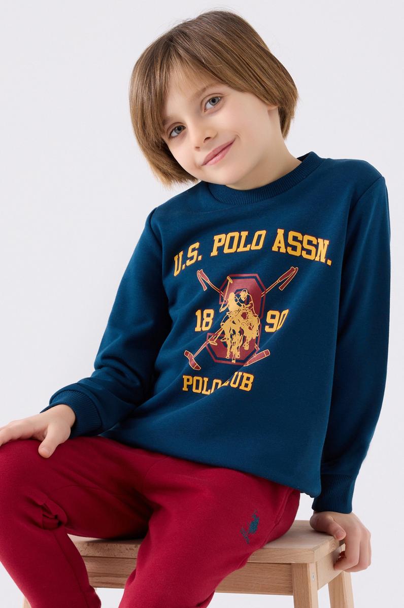 Erkek Çocuk İndigo Pijama Takımı