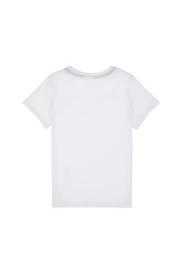 Erkek Çocuk Beyaz Basic Bisiklet Yaka Tişört - 50306483009