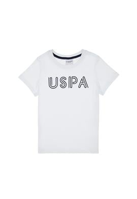 Erkek Çocuk Beyaz Basic Bisiklet Yaka Tişört - 50306483009