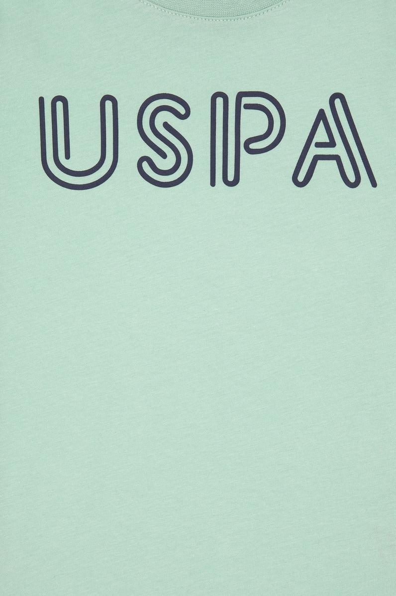 Erkek Çocuk Su Yeşili Basic Bisiklet Yaka Tişört