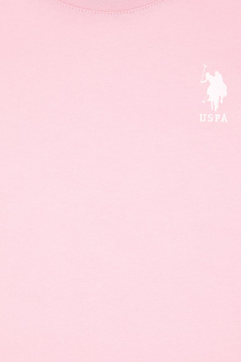 Erkek Çocuk Açık Pembe Basic Bisiklet Yaka Tişört - 50306502078