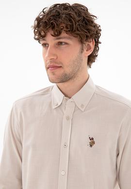 Erkek Taş Uzun Kollu Basic Gömlek - 50298000038