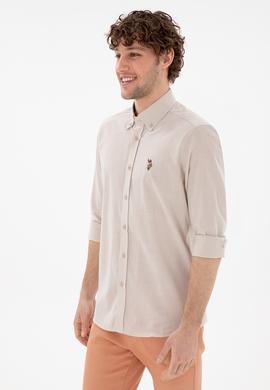 Erkek Taş Uzun Kollu Basic Gömlek - 50298000038