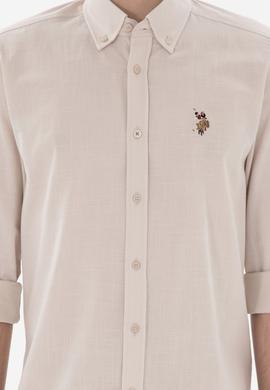 Erkek Taş Uzun Kollu Basic Gömlek - 50298000038