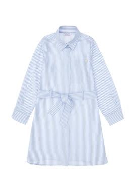 Kız Çocuk Açık Mavi Dokuma Elbise - 50297419010