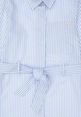 Kız Çocuk Açık Mavi Dokuma Elbise - 50297419010