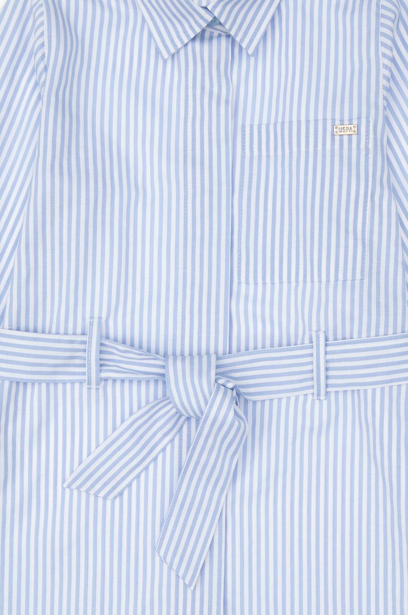 Kız Çocuk Açık Mavi Dokuma Elbise