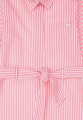 Kız Çocuk Pembe Dokuma Elbise - 50297419016