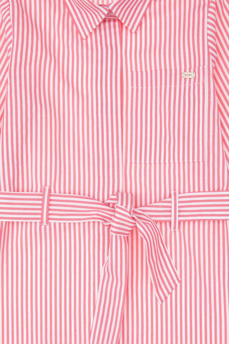 Kız Çocuk Pembe Dokuma Elbise