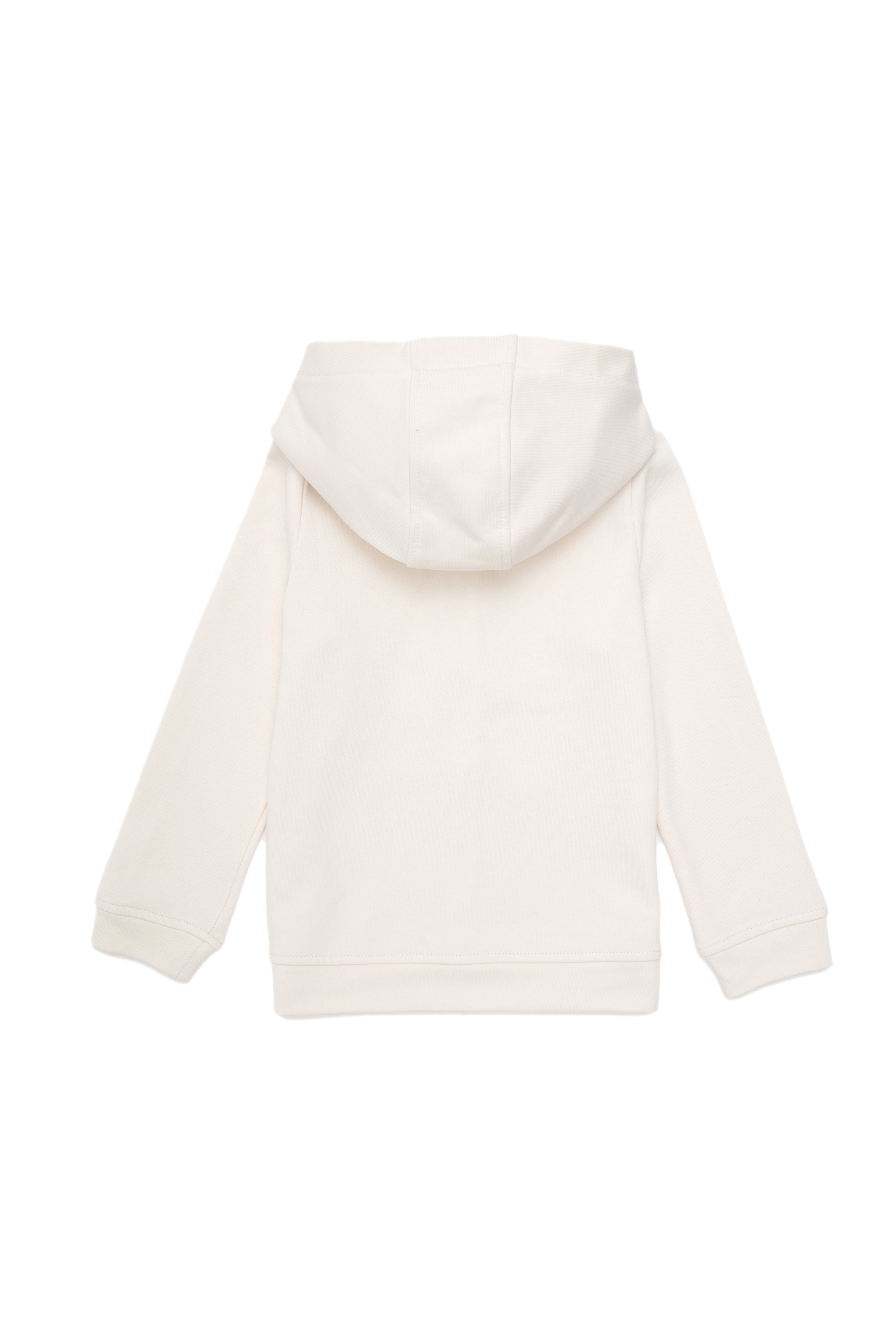 Kız Çocuk Krem Kapüşonlu Basic Sweatshirt - Image 5