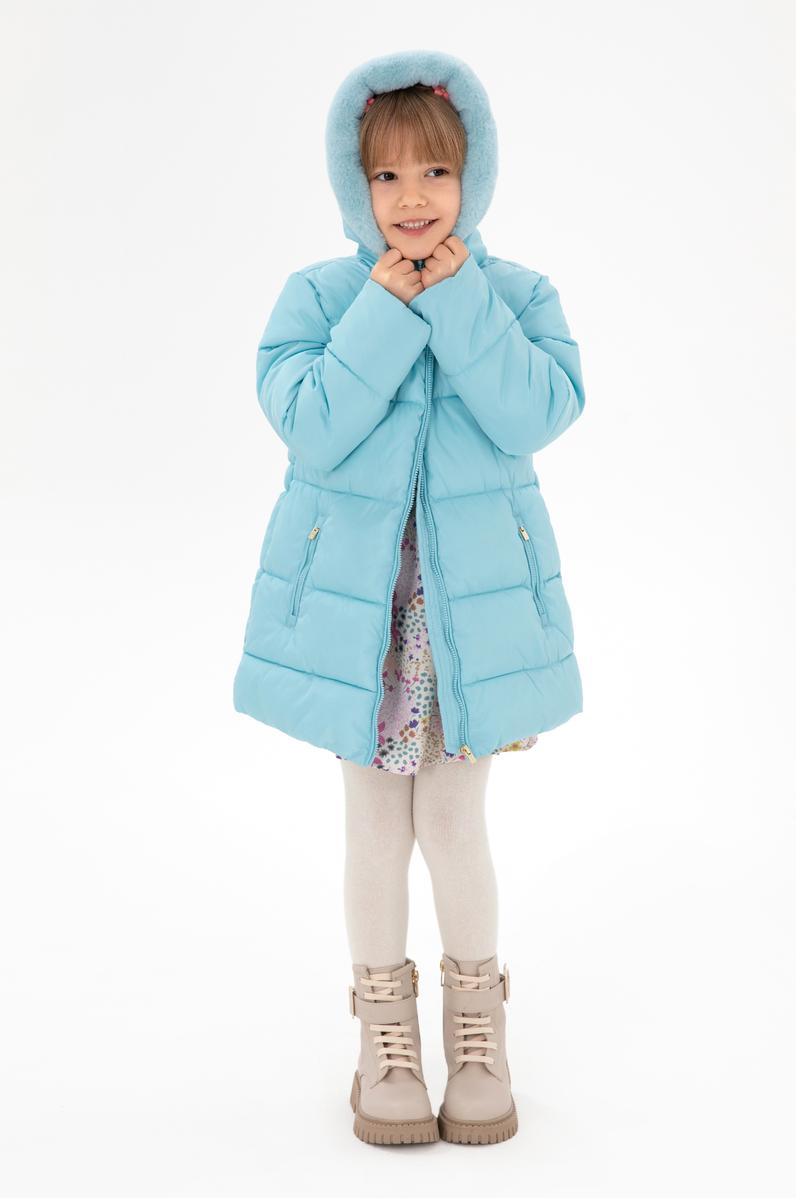 Kız Çocuk Su Yeşili Kaban