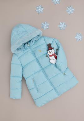 Kız Çocuk Su Yeşili Kaban - 50292658051