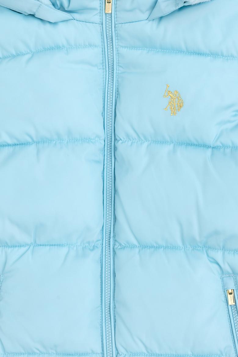 Kız Çocuk Su Yeşili Kaban - 50292658051