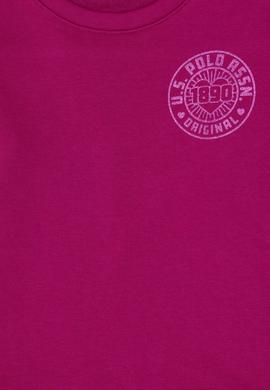 Kız Çocuk Fuşya Bisiklet Yaka Basic Sweatshirt - 50296391043