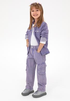 Kız Çocuk Menekşe Jean Pantolon - 50291146006