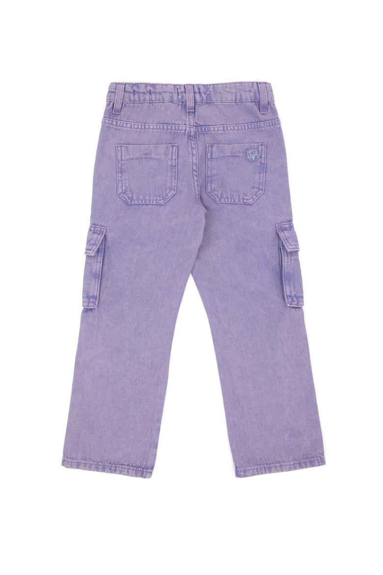 Kız Çocuk Menekşe Jean Pantolon - 50291146006