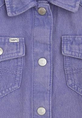 Kız Çocuk Menekşe Jean Gömlek - 50291152007